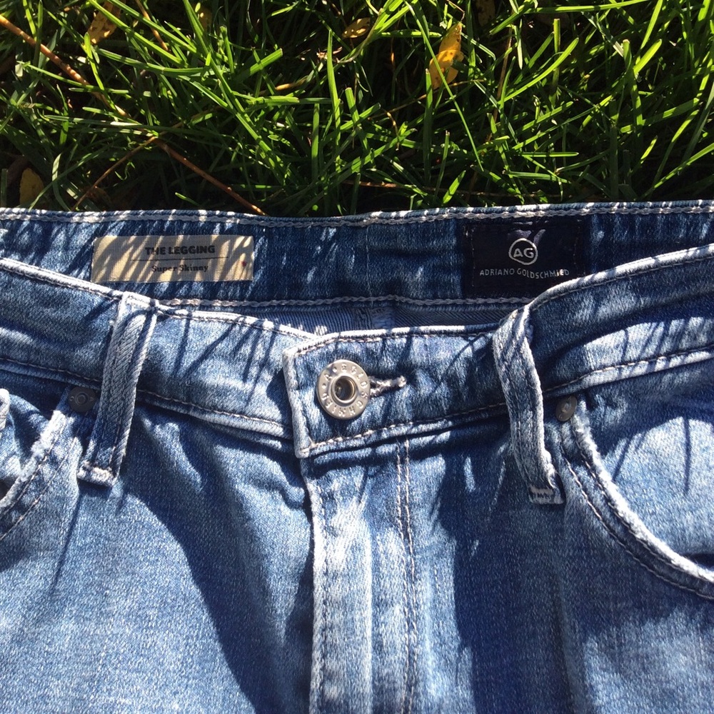 AG Super Skinny Leggings Ripped Jeans - Picture 3 of 8